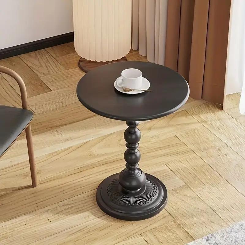 Elegant Golden Metal Side Table with Storage - Lightweight, No Electricity Required, Sturdy Leg Base