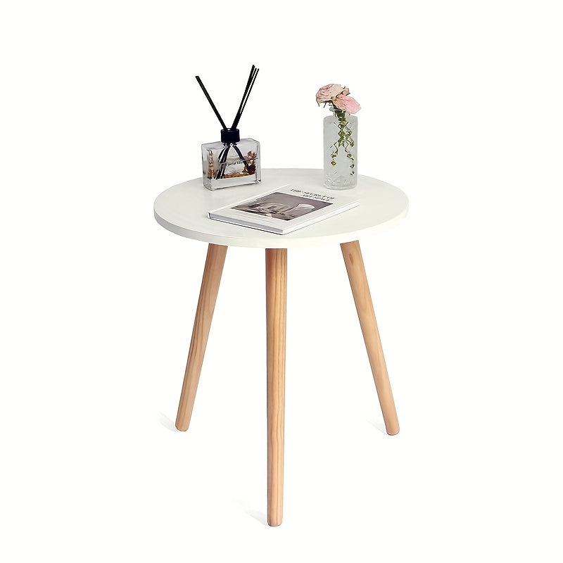 Round Side\u002F End Table, Accent Nightstand Modern For Living Room Bedroom Office Small Spaces