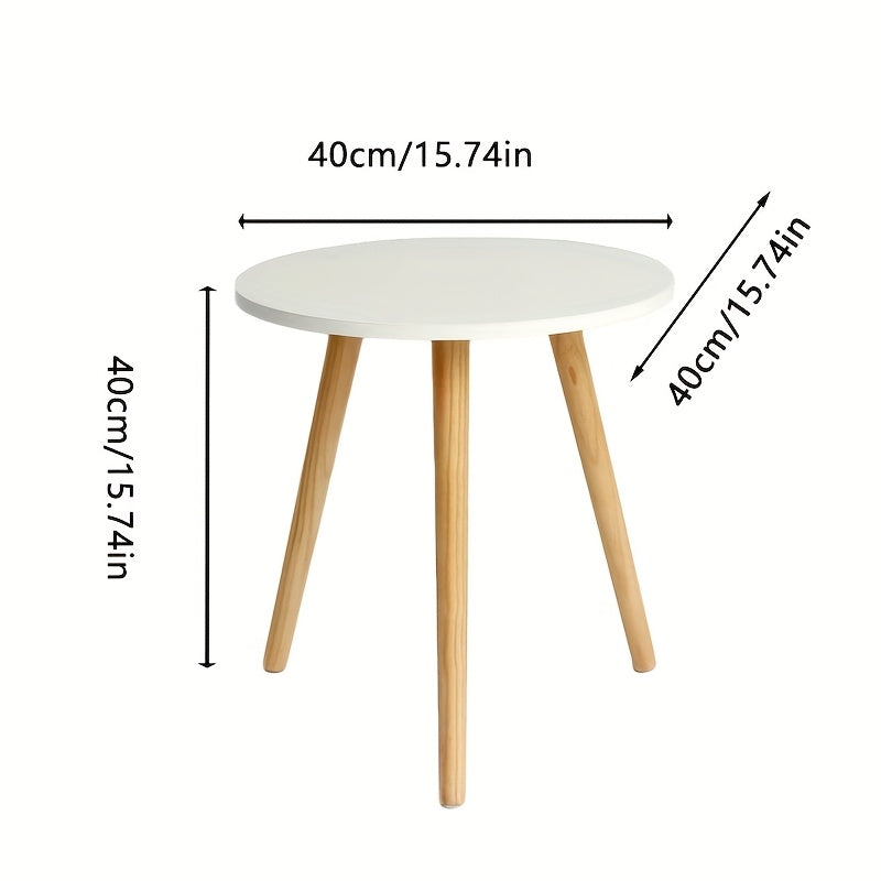 Round Side\u002F End Table, Accent Nightstand Modern For Living Room Bedroom Office Small Spaces