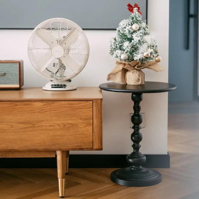 Elegant Golden Metal Side Table with Storage - Lightweight, No Electricity Required, Sturdy Leg Base