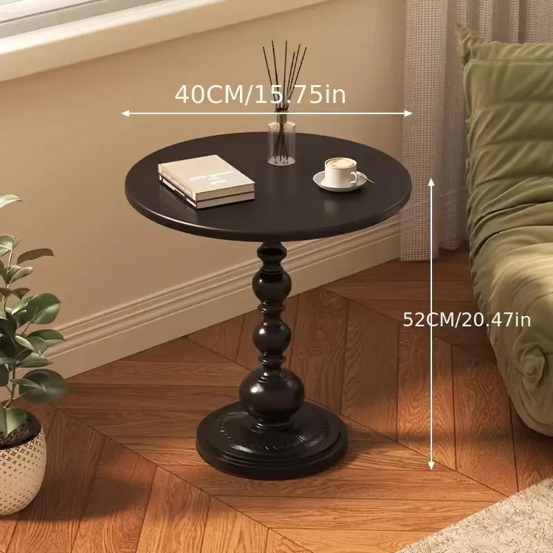 Elegant Golden Metal Side Table with Storage - Lightweight, No Electricity Required, Sturdy Leg Base