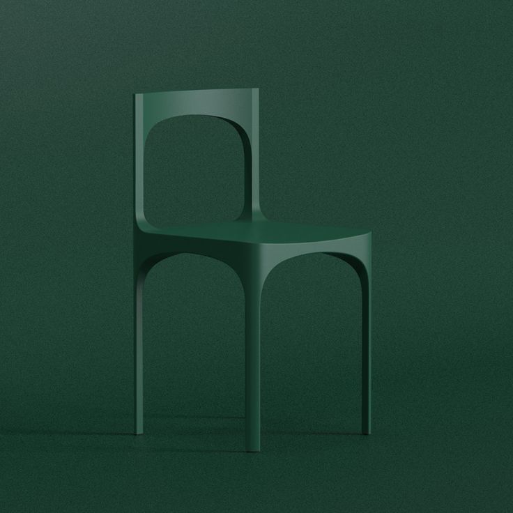 Green Colour plastic chair.